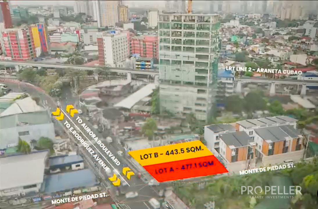 E. Rodriguez Avenue corner Monte de Piedad Street, Quezon City – 2 Adjacent Commercial Lots - Image 2